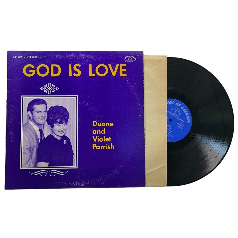 Duane and Violet Parrish God is Love Vinyl LP Christian Religious Grants Pass OR